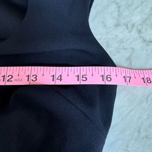 Donna Morgan womens Sleek Style Jumpsuit Office Workwear navy blouse size 0 - Picture 7 of 10